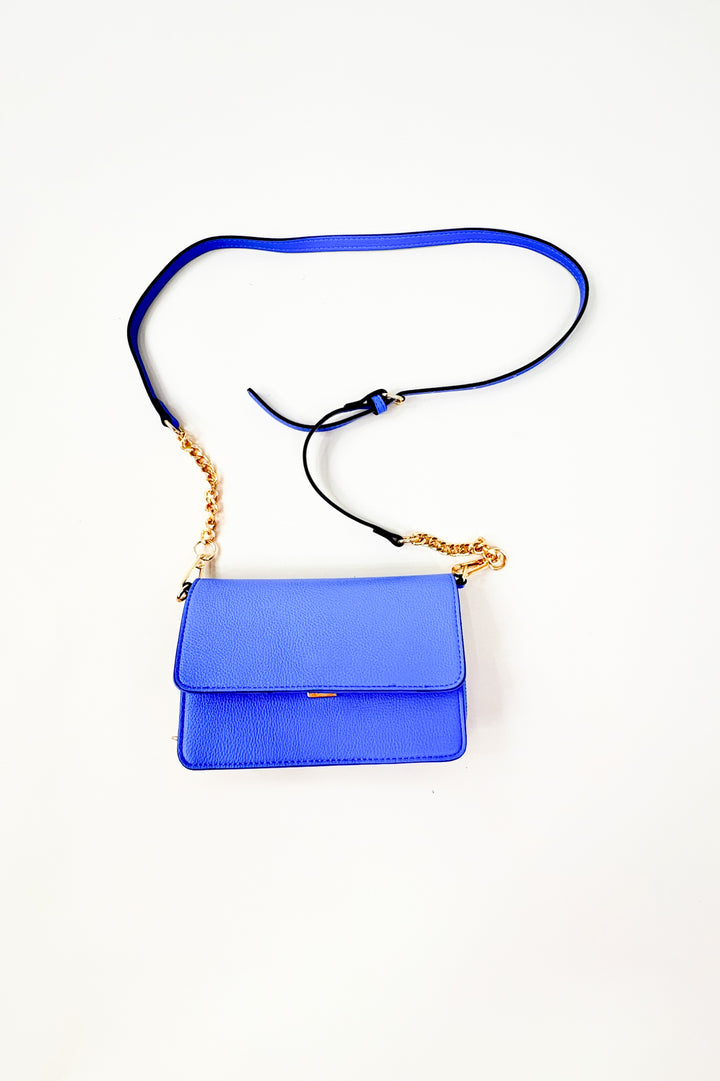 Lauryn Flapover Crossbody w/ Chain Strap