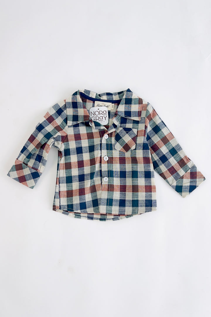 Vintage Plaid Button Up Shirt
