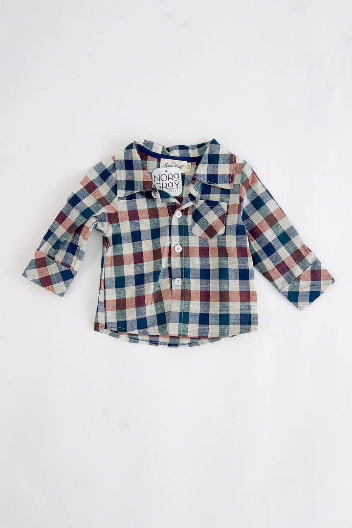Vintage Plaid Button Up Shirt