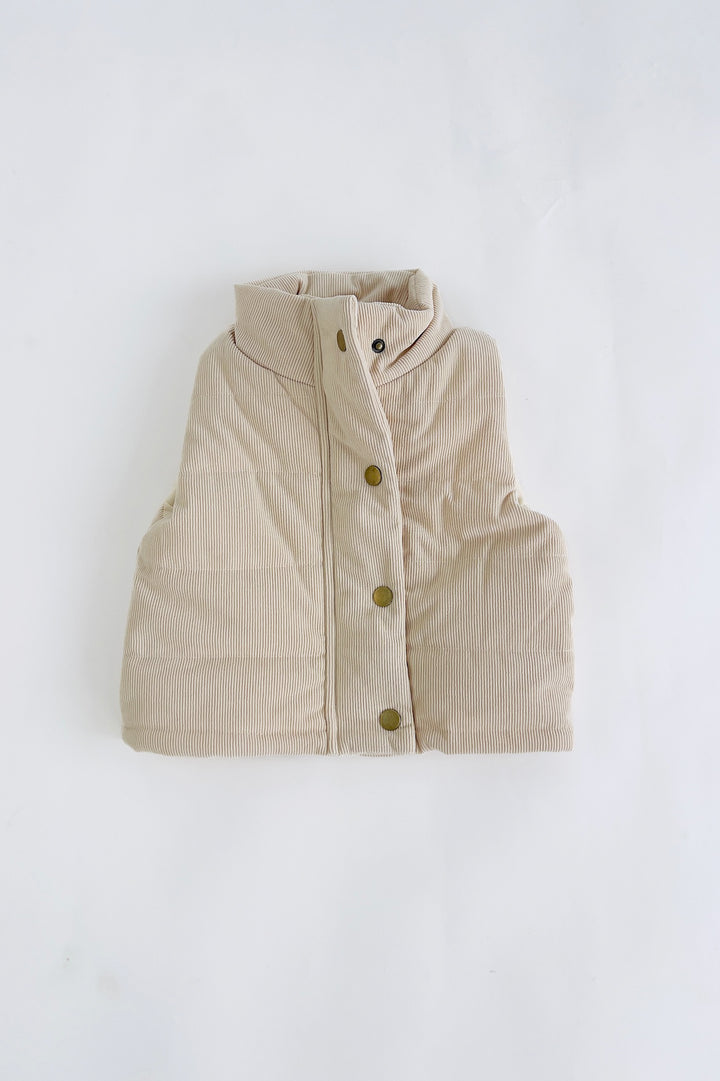 Corduroy Puffer Littles Vest