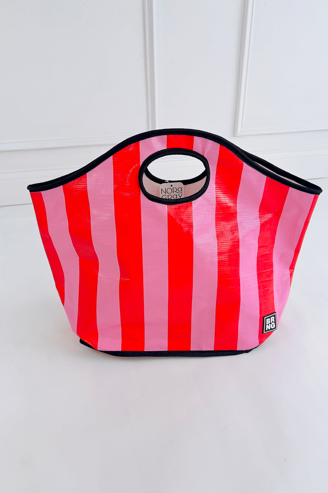 Ruby Candy Stripe Tote