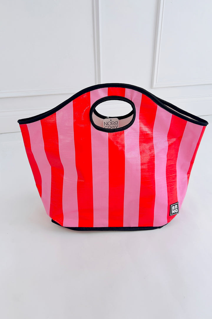 Ruby Candy Stripe Tote