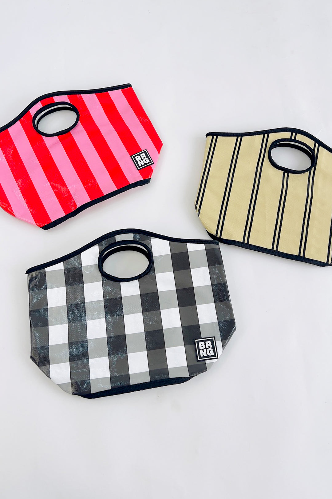 Ruby Candy Stripe Mini Tote