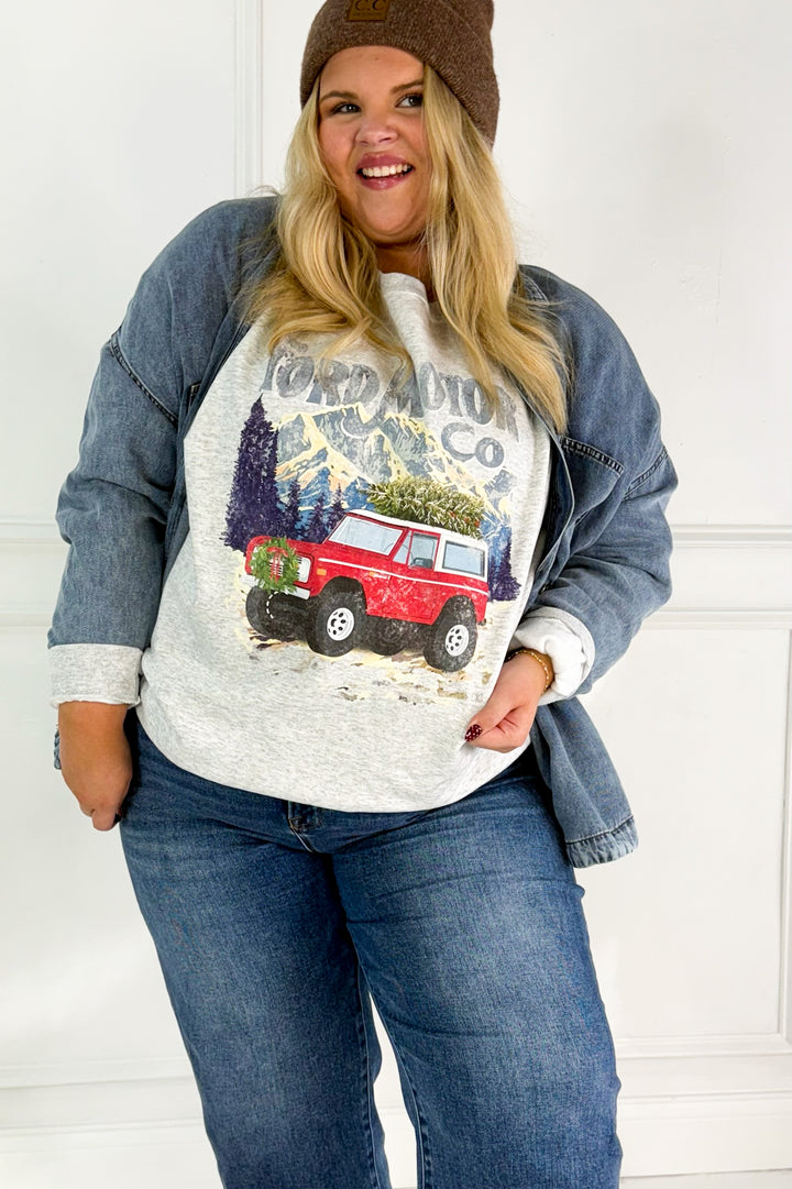 Washed Chambray Button Down Curvy Top