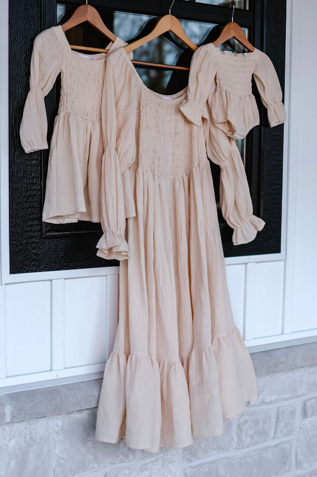 Mommy & Me Bubble Sleeve Kids Dress