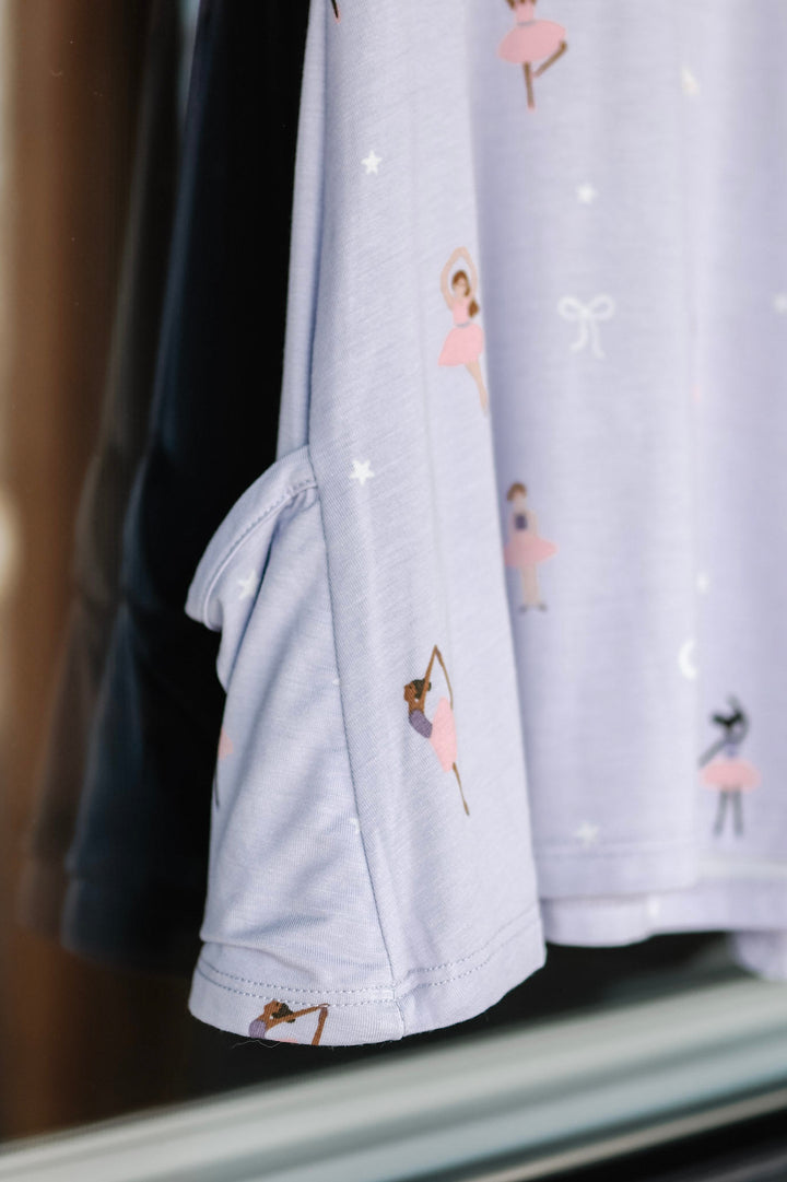 Girls Ballet Lavender Pocket Dress
