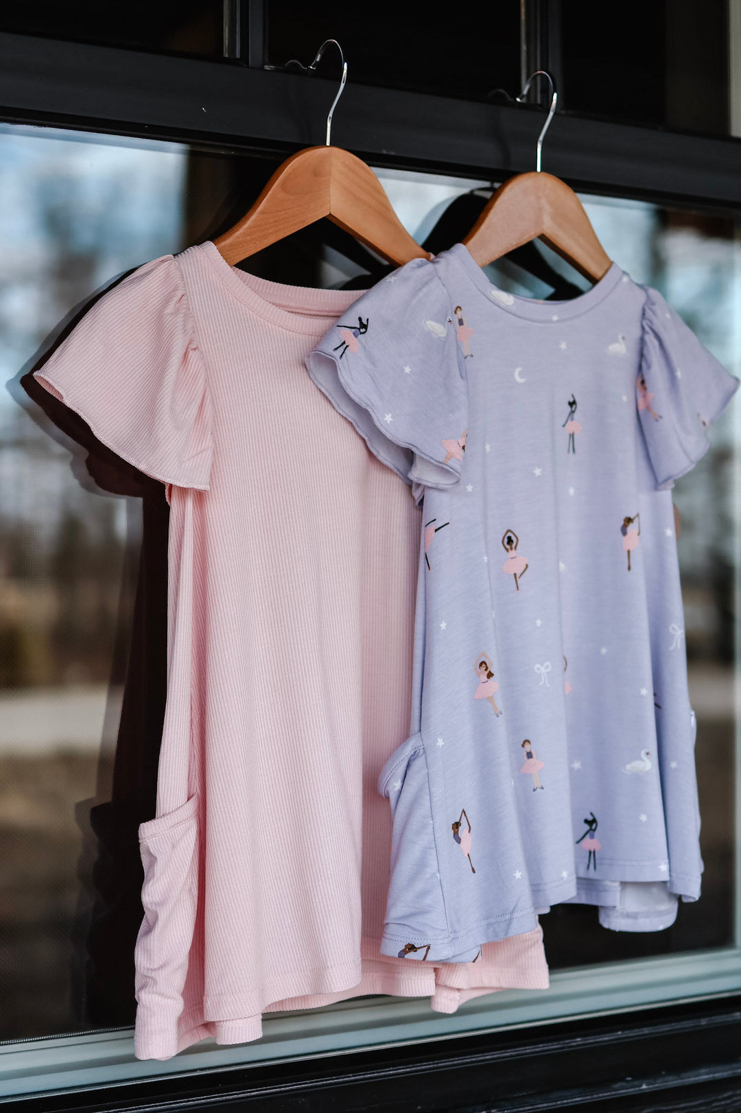 Girls Ballet Lavender Pocket Dress