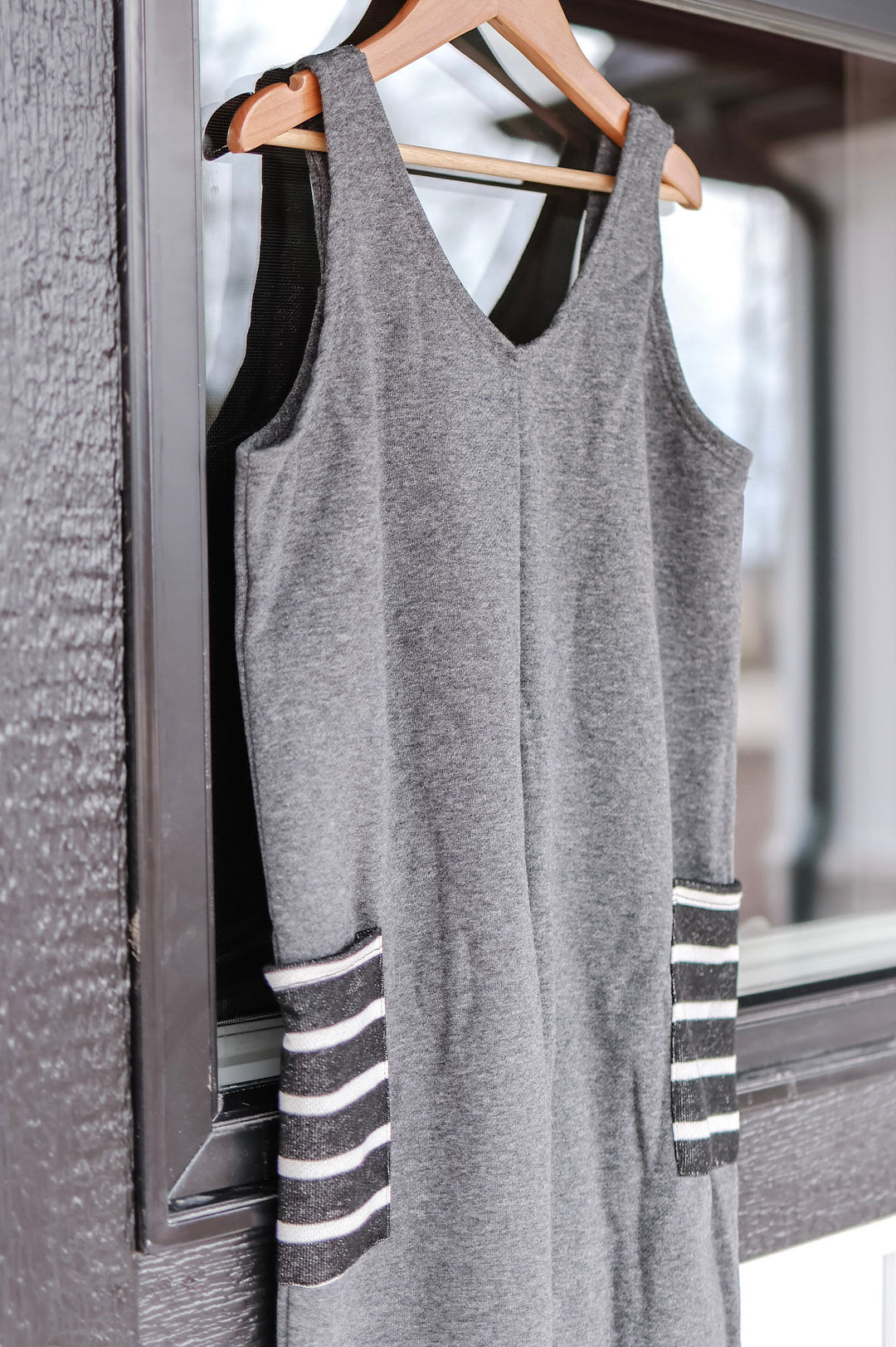 Kids Striped Pocket Jumpsuit