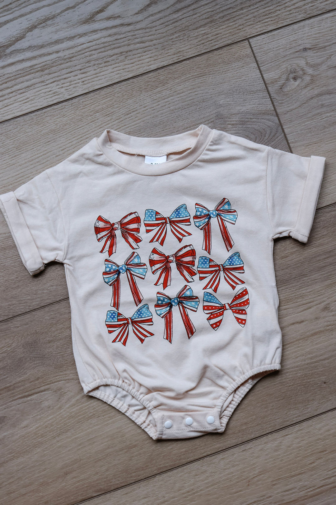 Kids Patriotic Bow Onesie