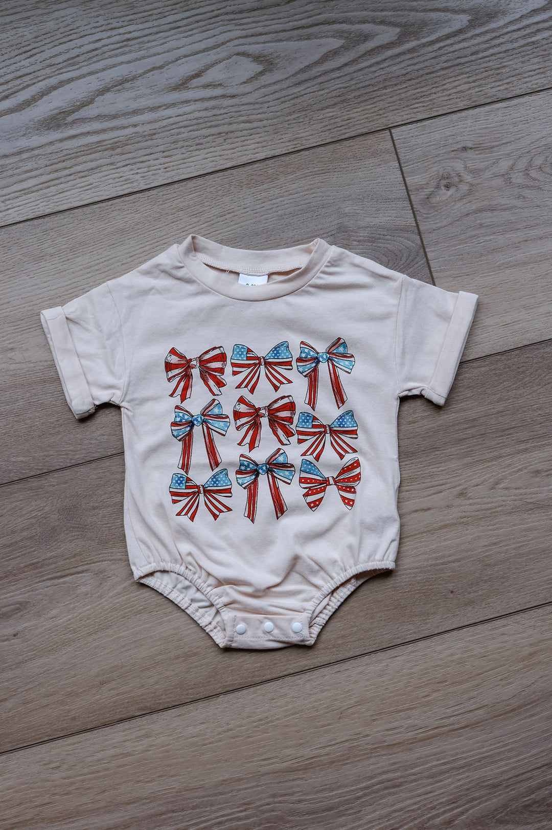 Kids Patriotic Bow Onesie