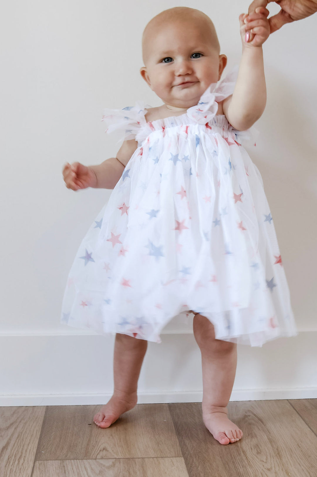Patriotic Star-Spangled Girls Tulle Dress