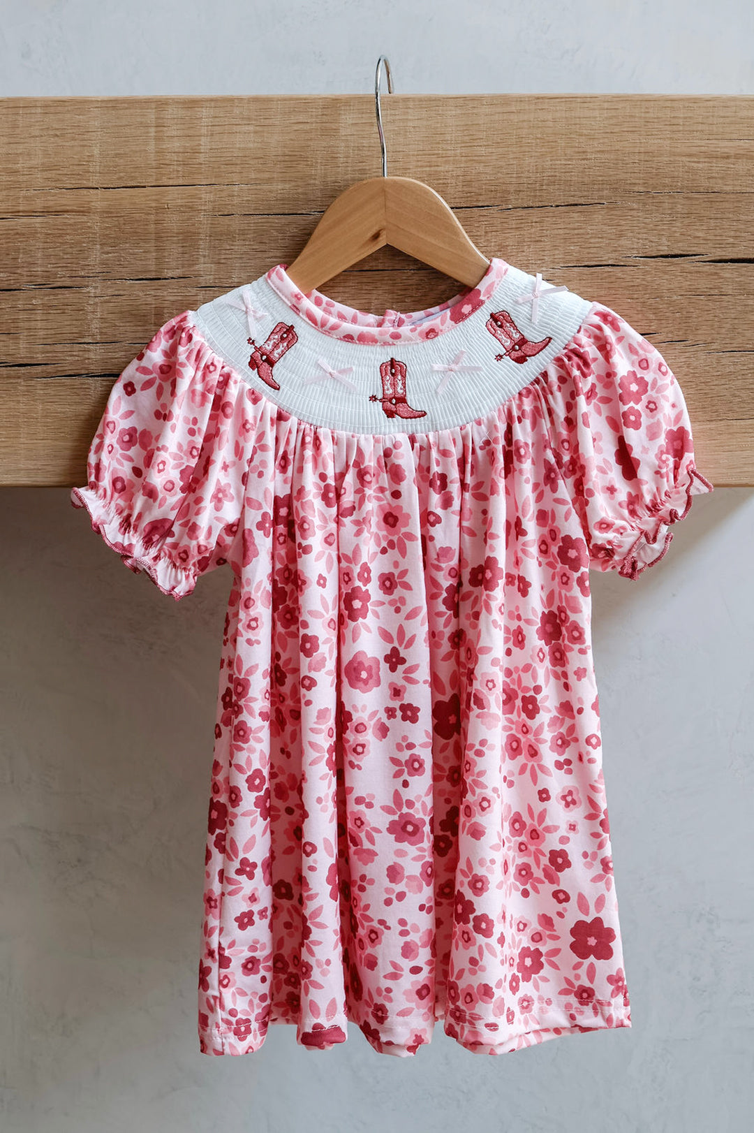 Blush & Boots Blooms Girls Smocked Dress