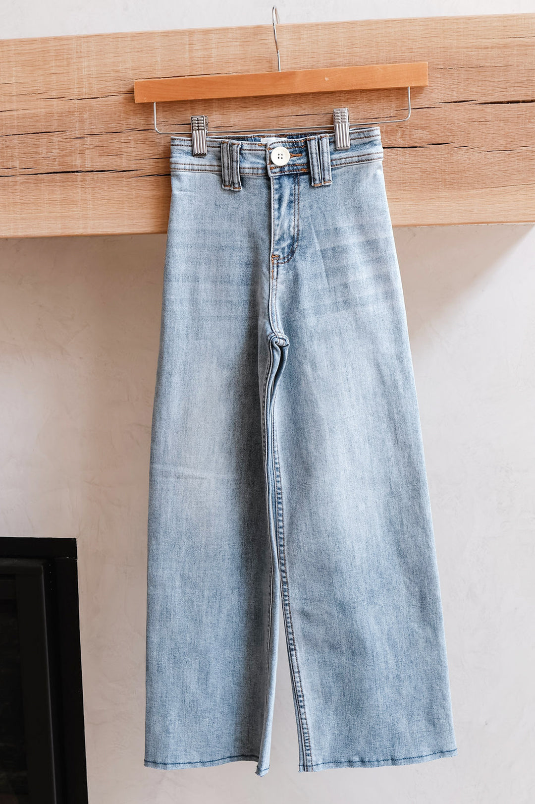 Trendy Wide Leg Tween Denim Jeans