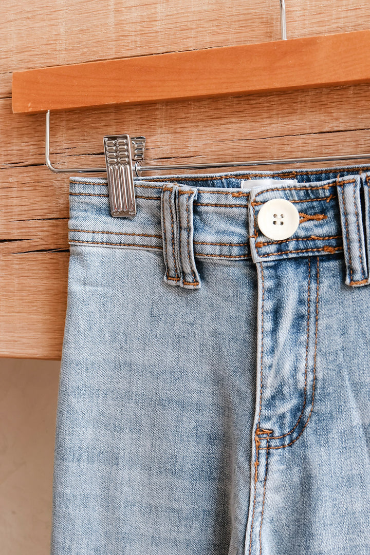 Trendy Wide Leg Tween Denim Jeans