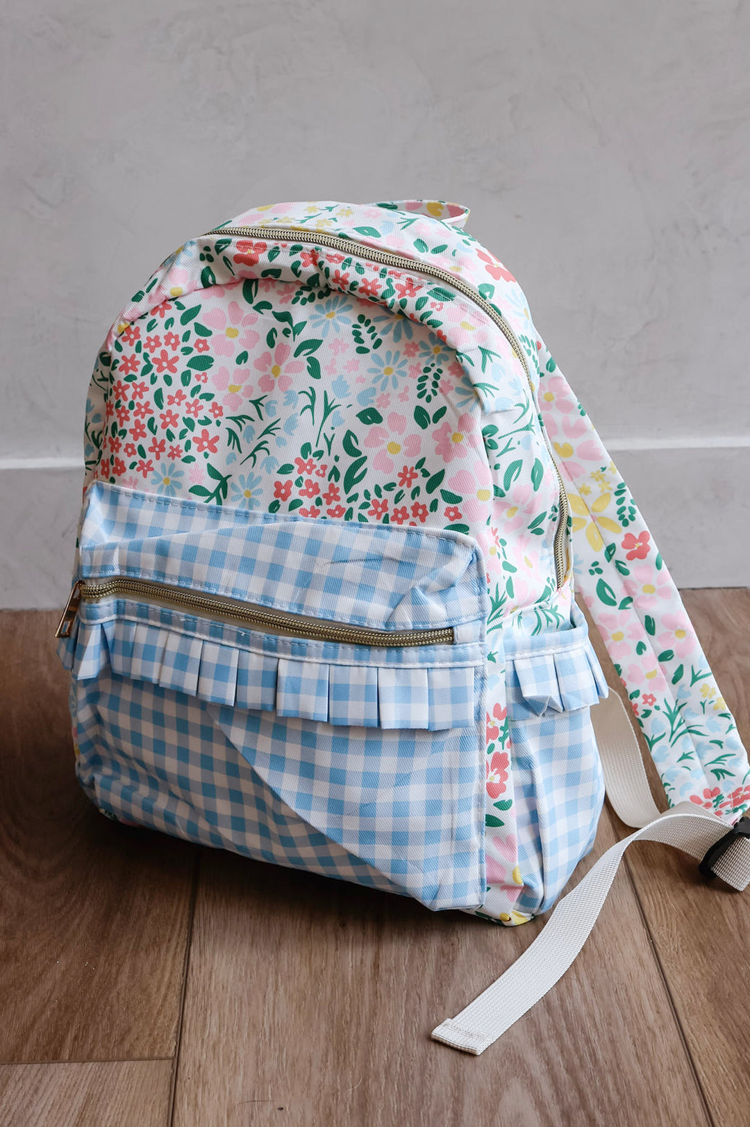Sunny Bloom Ruffle Backpack – Girls