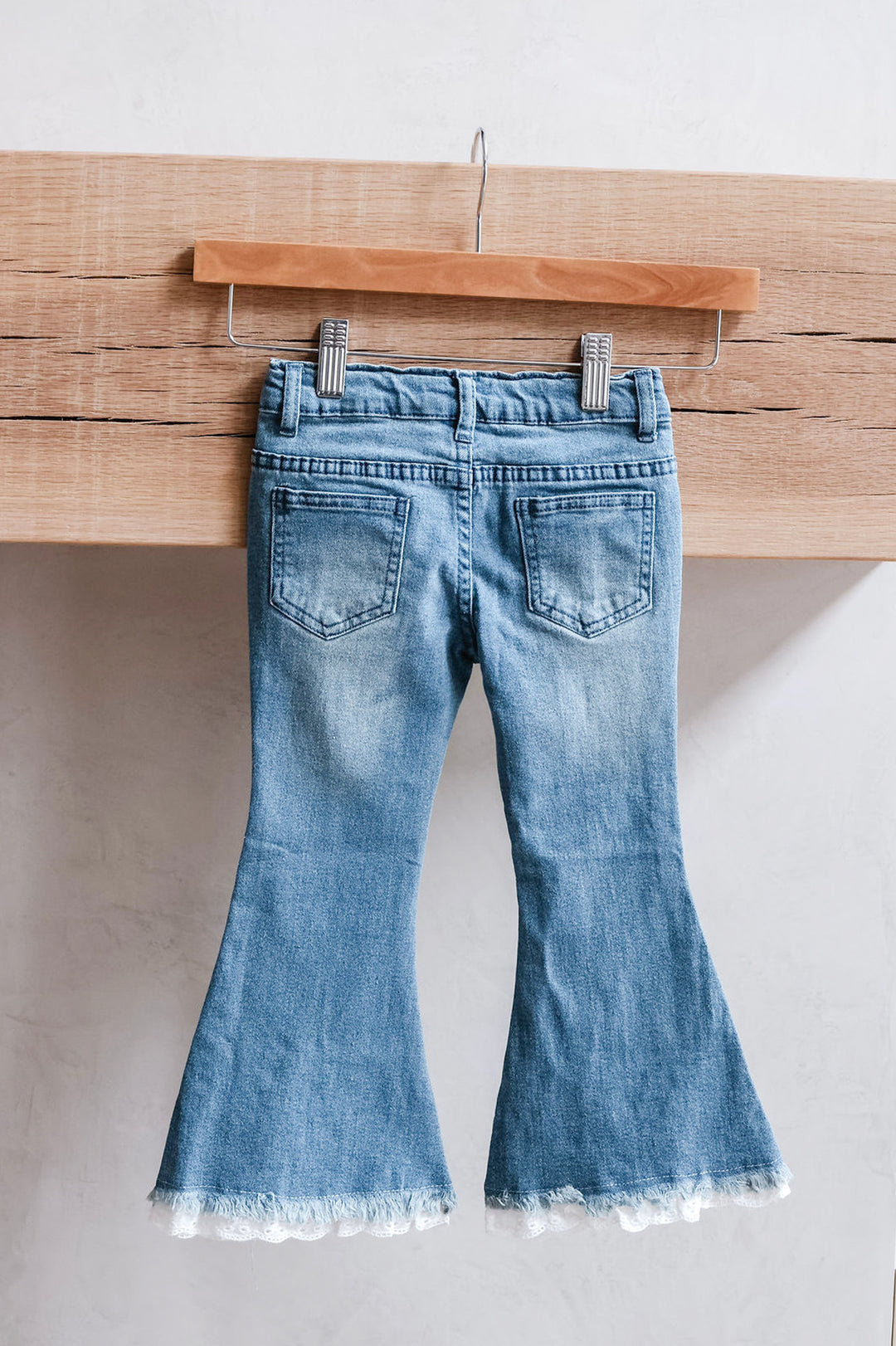 Lace & Bow Tween Flare Jeans