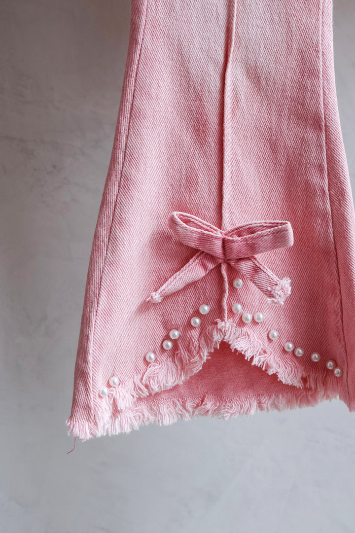 Pearl Pretty Pink Girls Flares