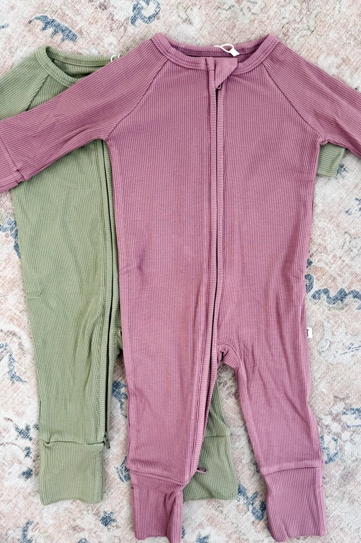 Brave Little Ones Ribbed Zip Romper