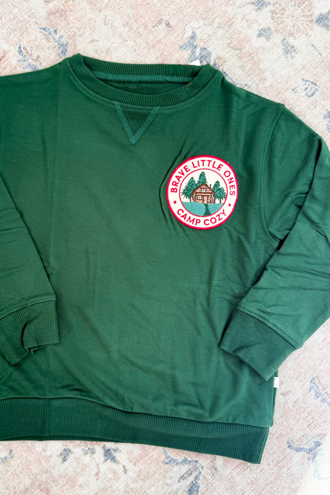 Boys Cozy Patch Bamboo Pullover