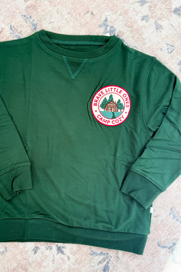 Boys Cozy Patch Bamboo Pullover