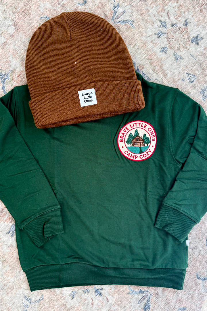 Boys Cozy Patch Bamboo Pullover