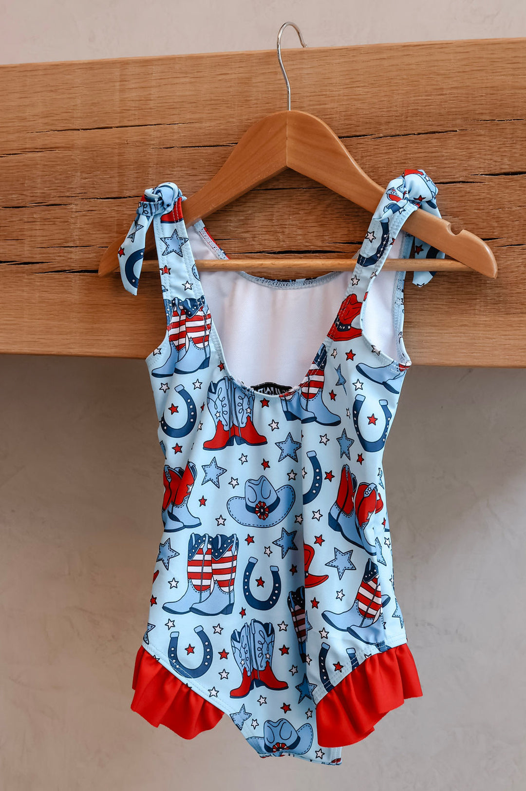 American Cowgirl Ruffle One Piece Swimsuit