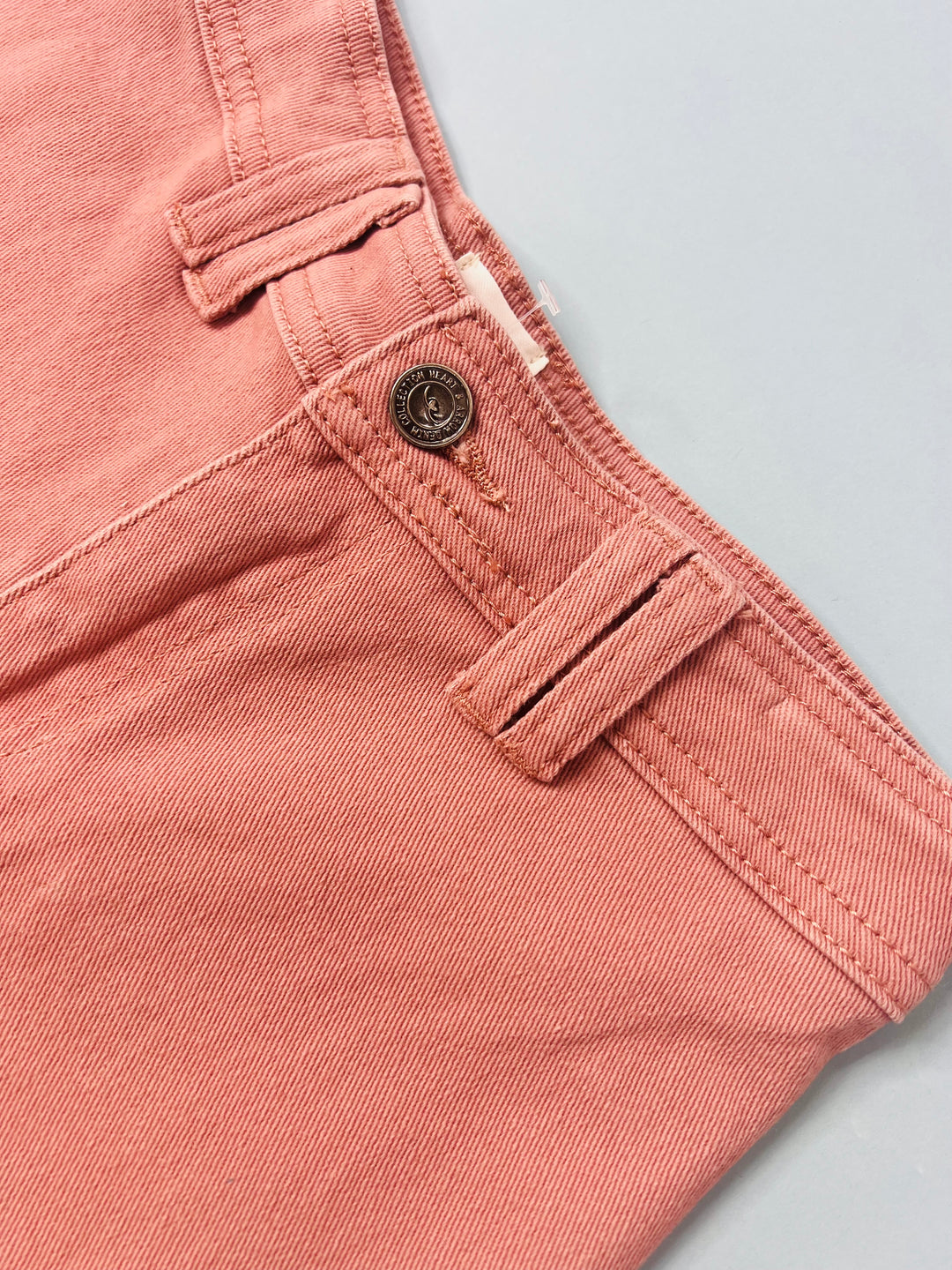 Girls Wide Leg Pink Denim Jeans