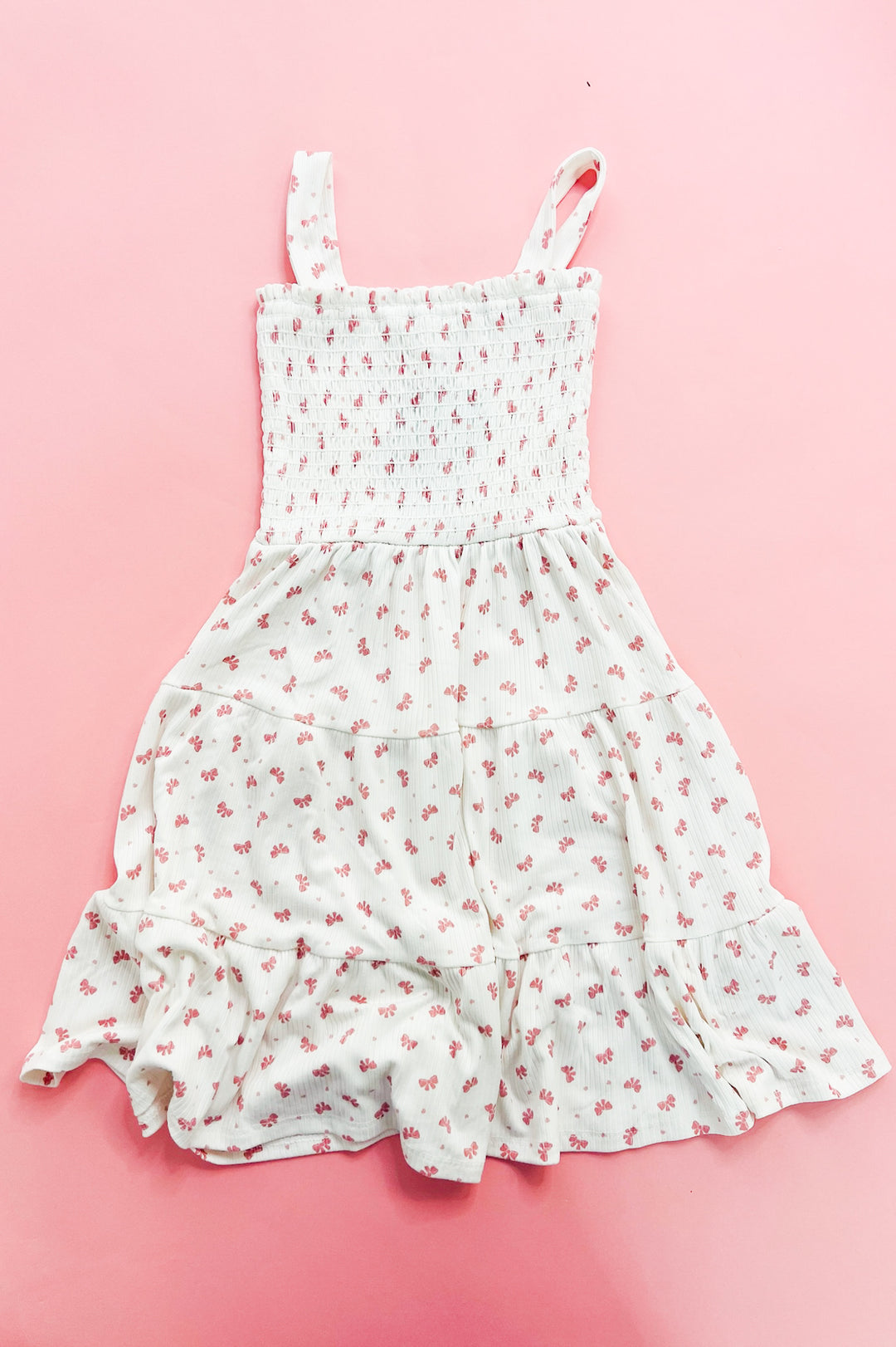 On The Trend Girls Smocked Tiered Dress