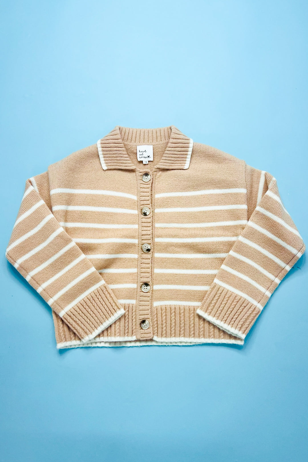 Tween Girls Button Up Collar Cardigan