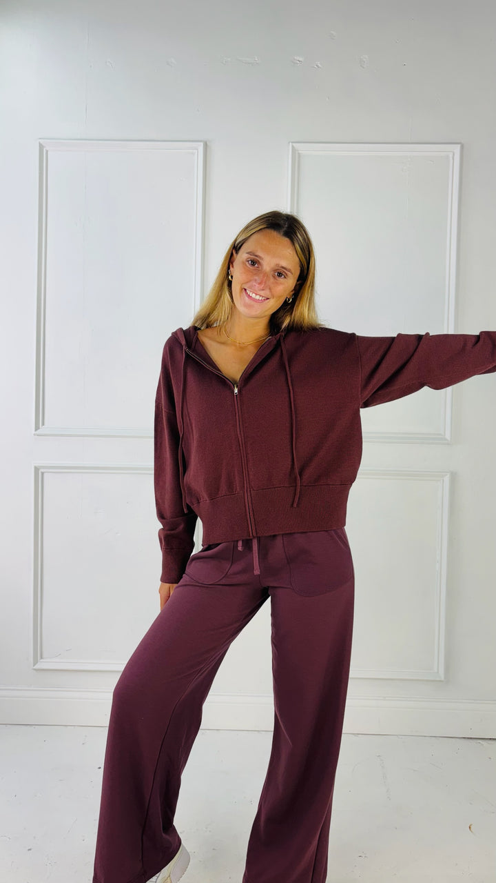 Ultra Comfy Ribbed Knit Hoodie Jacket