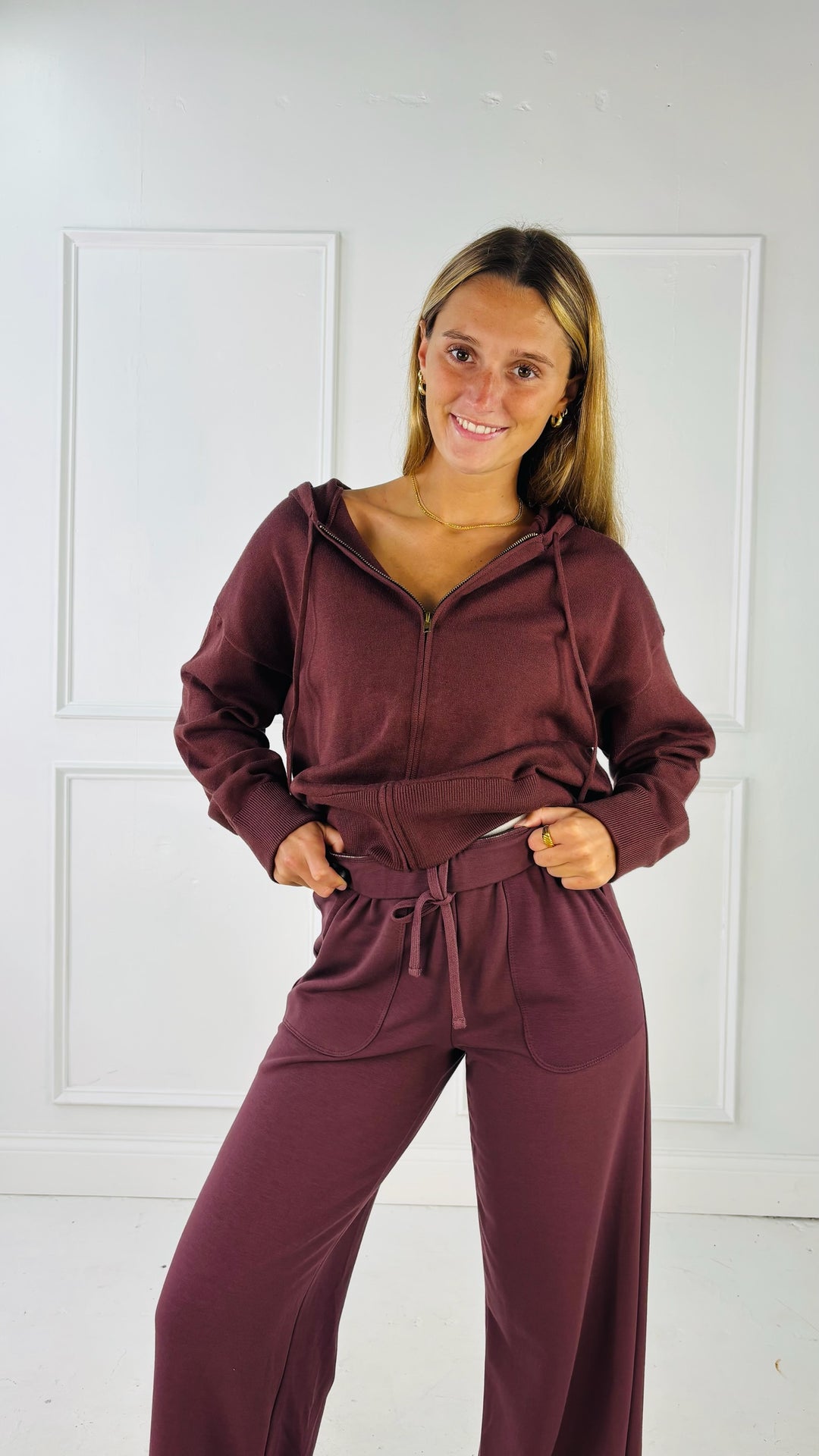 Ultra Comfy Ribbed Knit Hoodie Jacket