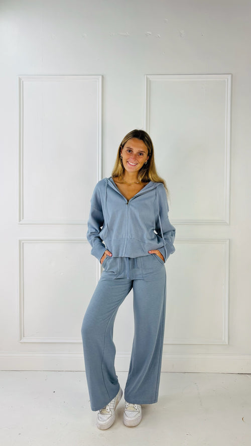 Ultra Comfy Ribbed Knit Hoodie Jacket
