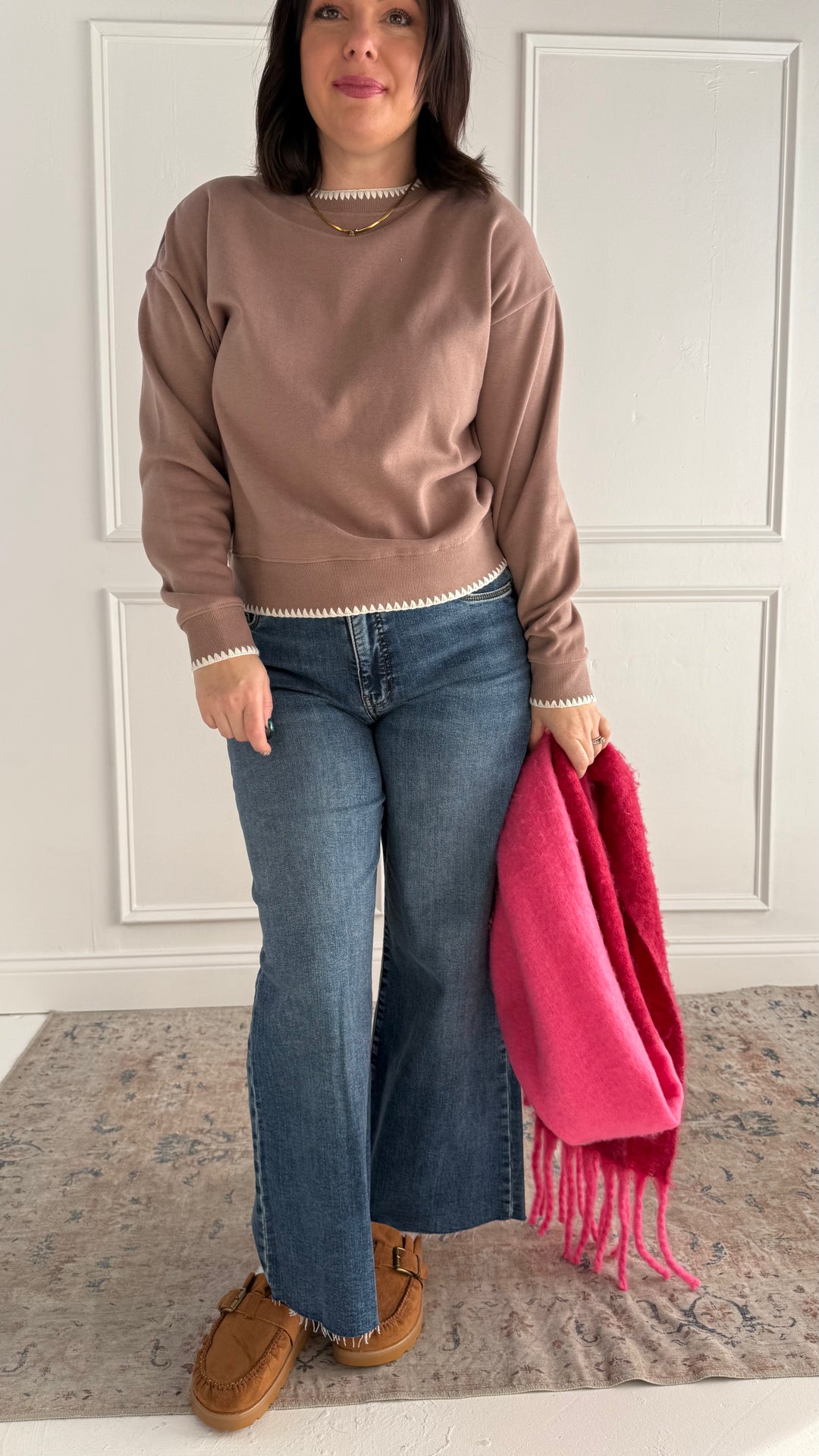 Thread & Supply The Carmine Top Crewneck