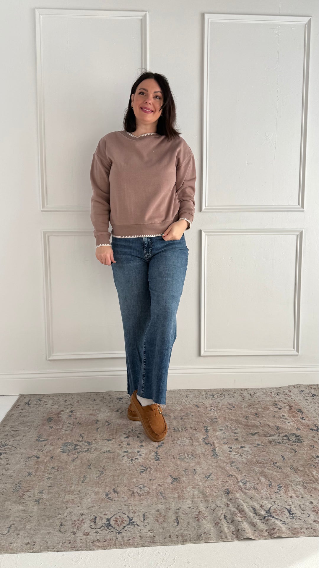 Thread & Supply The Carmine Top Crewneck