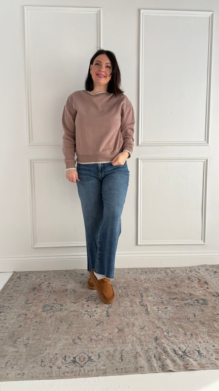 Thread & Supply The Carmine Top Crewneck