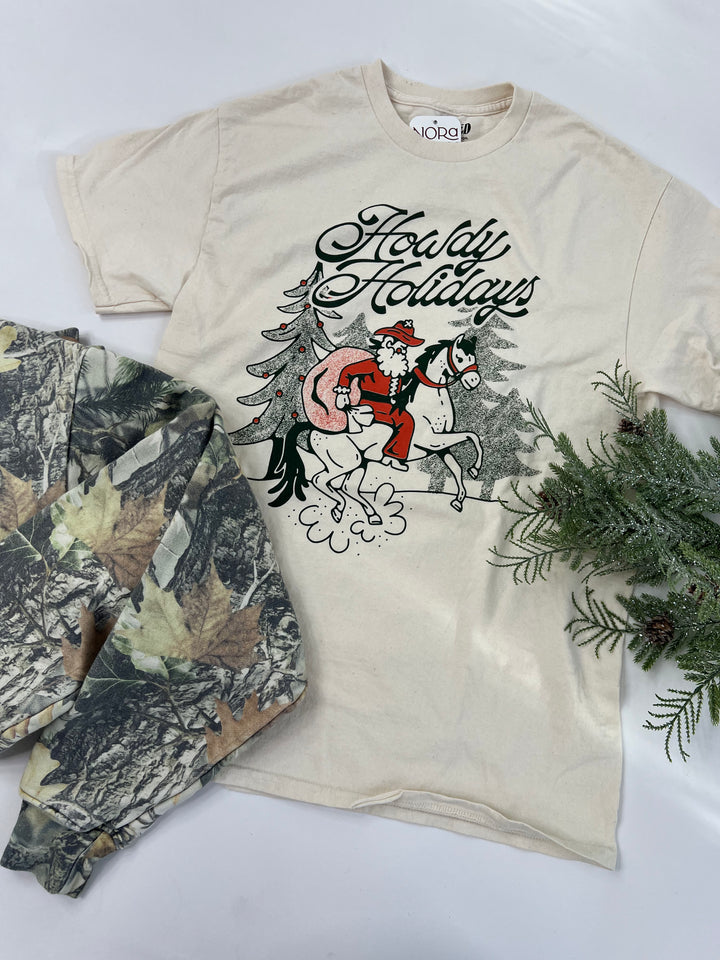 Christmas Howdy Holidays Graphic Tee