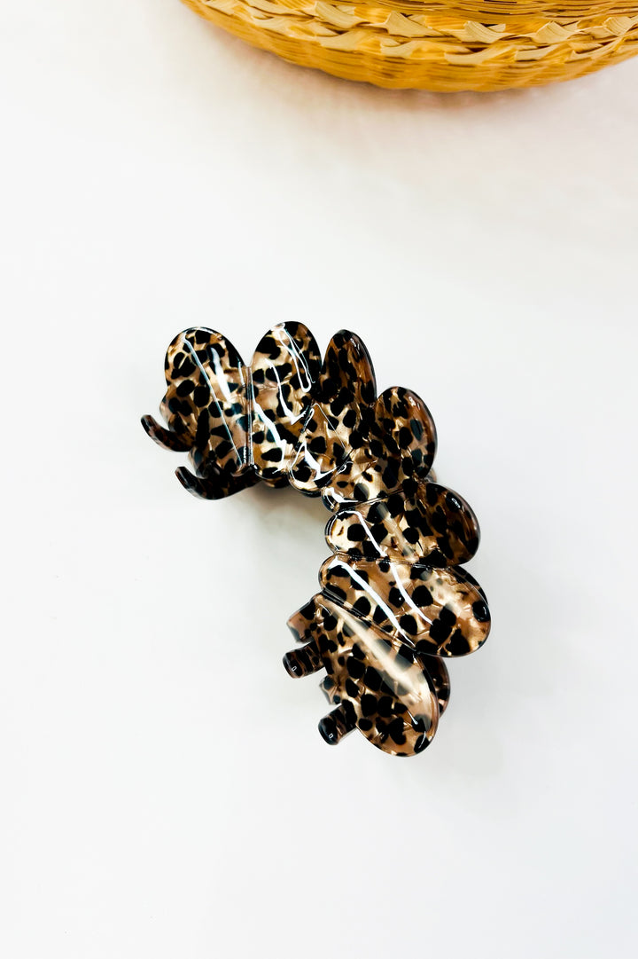 Jumbo Leopard Print Hair Claw Clip