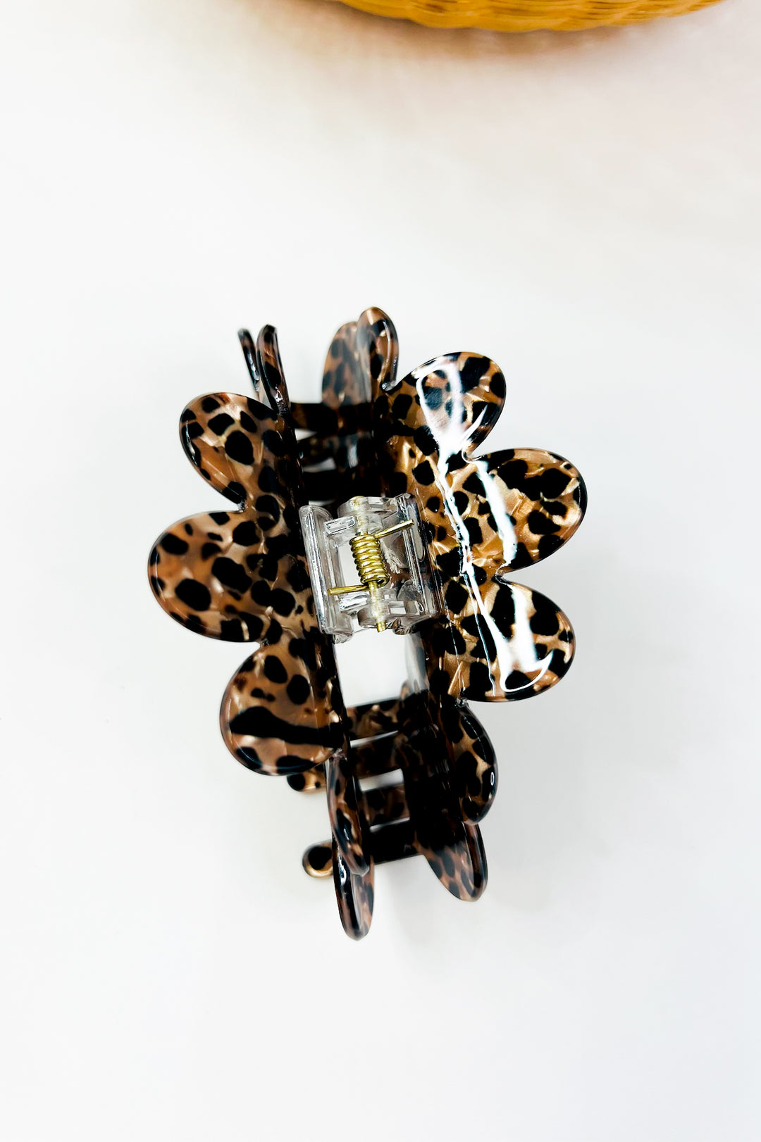 Jumbo Leopard Print Hair Claw Clip