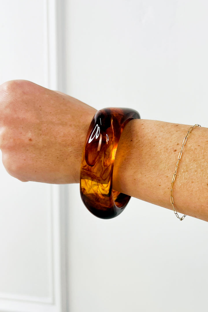 Color-Block Acrylic Stretch Cord Bracelets
