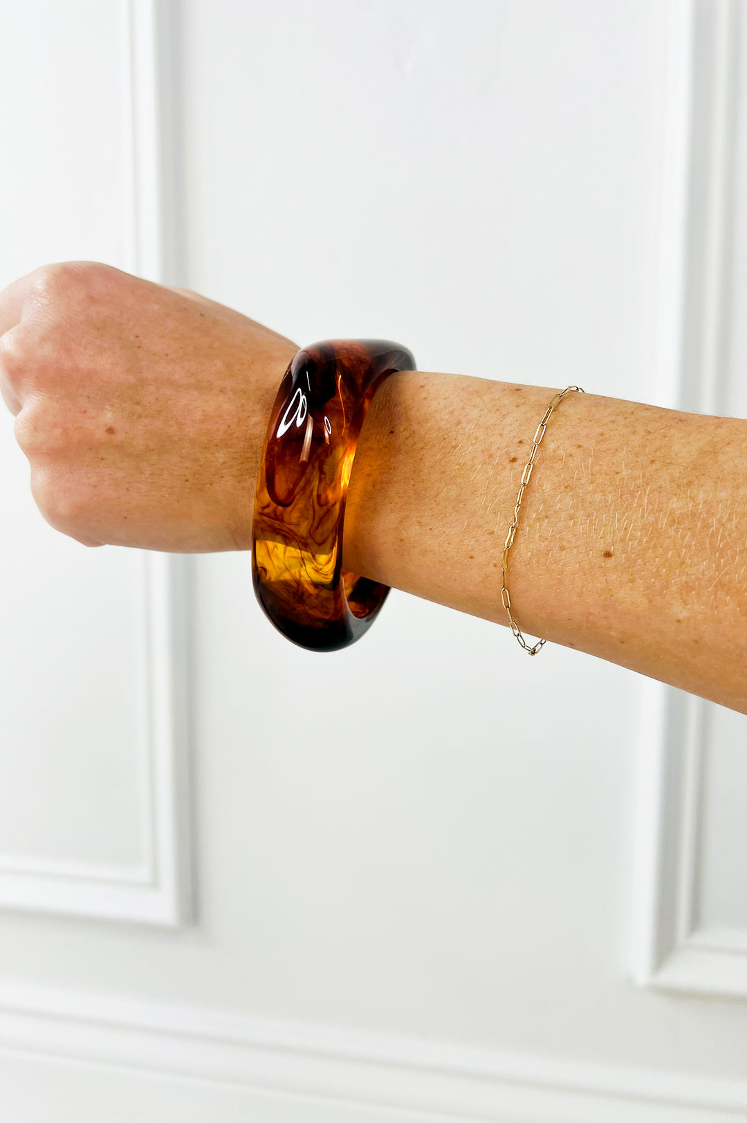 Luxury Irregular Square Shape Cuff Bangle