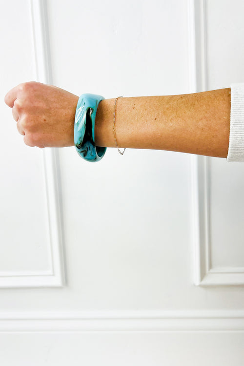 Luxury Irregular Square Shape Cuff Bangle