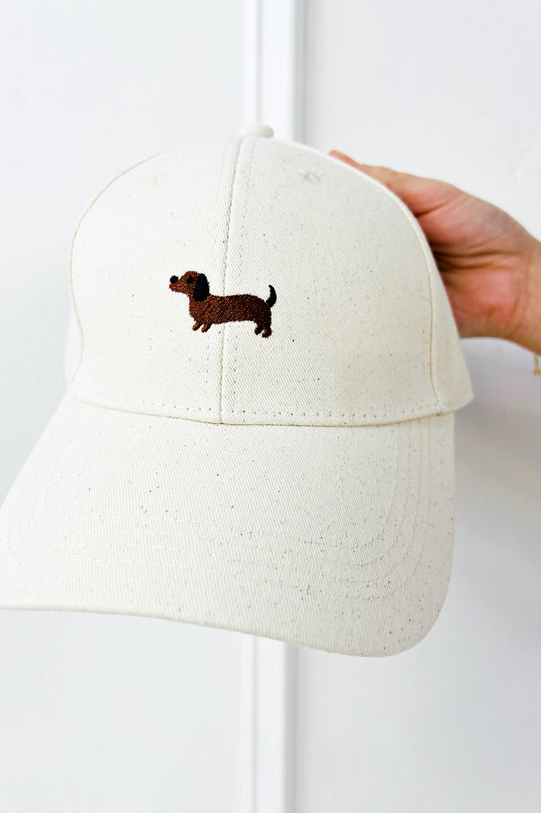Embroidered Dachshund Adjustable Baseball Cap