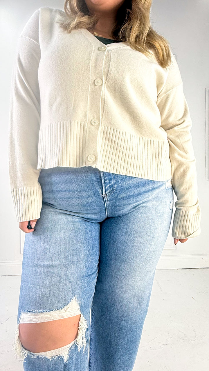 Curvy Button Down Cardigan