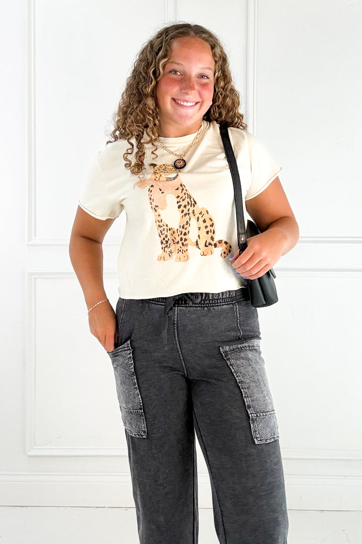 Leopard Bow Graphic Tee