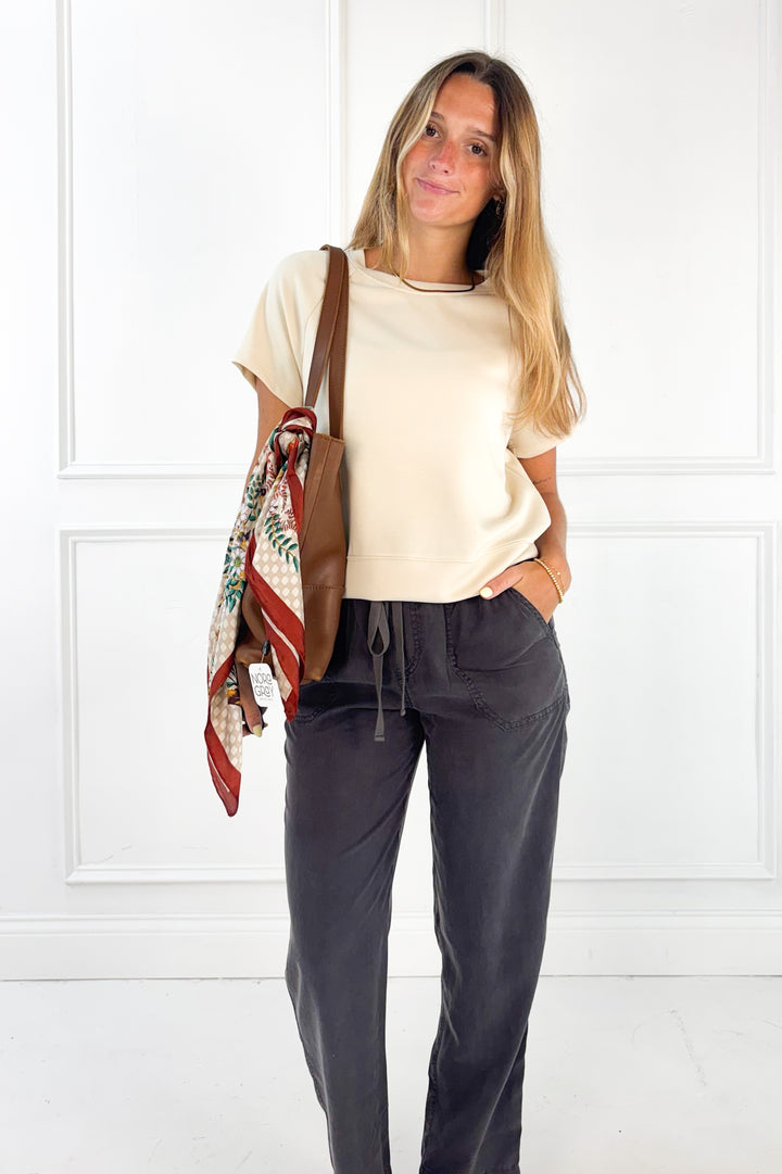 Lara Tencel Tapered Ankle Pant