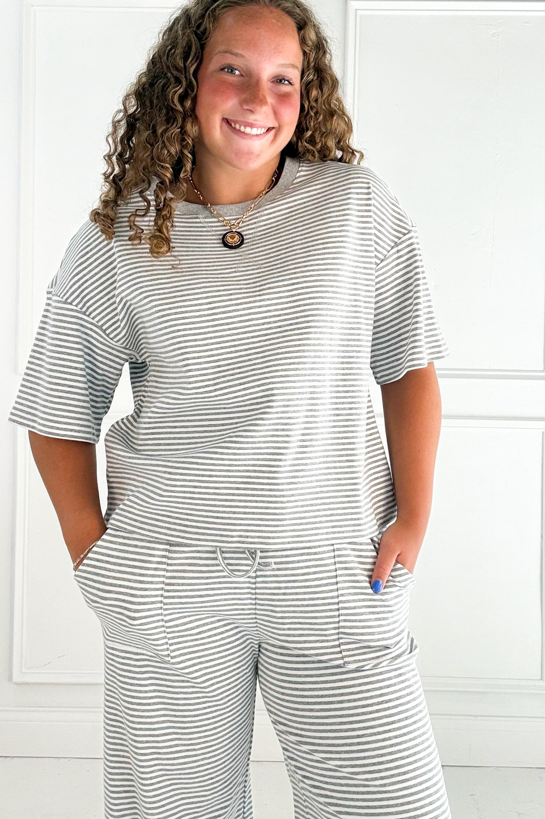 Sweet Stripe Lounge Top