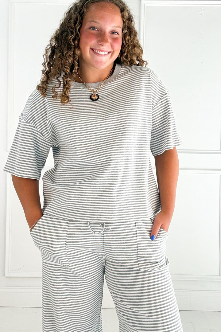 Sweet Stripe Lounge Top