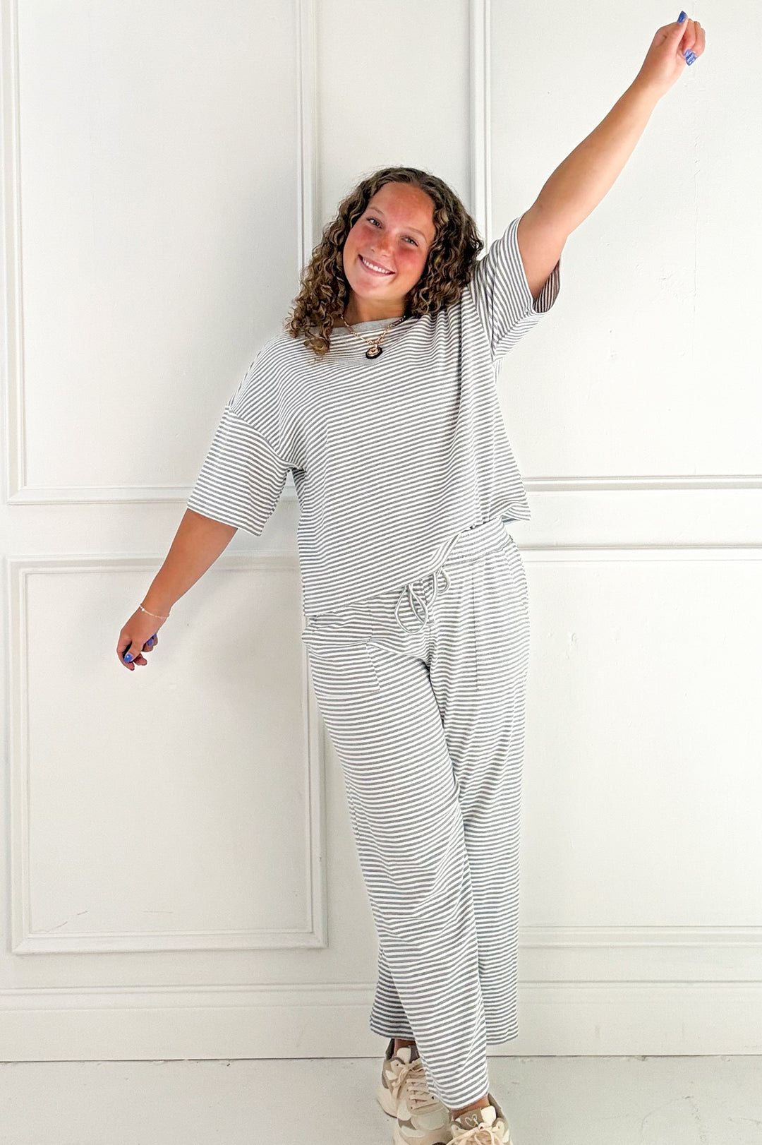 Sweet Stripe Wide Leg Pants