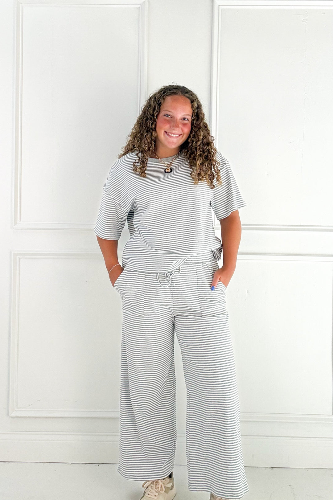 Sweet Stripe Wide Leg Pants