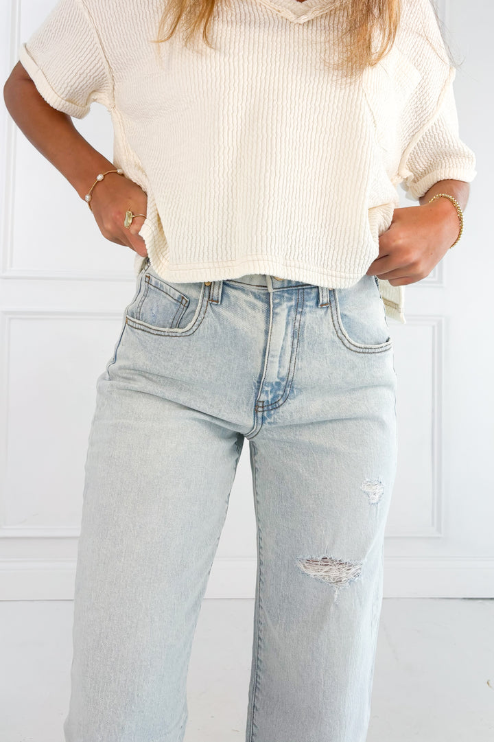 Gwen High Rise Wide Leg Slouchy Raw Hem Jeans by Kut from the Kloth